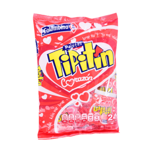 Paleta Tipitín Corazón – Bolsa 24 Unidades
