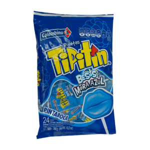 Paleta Tipitín Mora Azul – Bolsa 24 Unidades