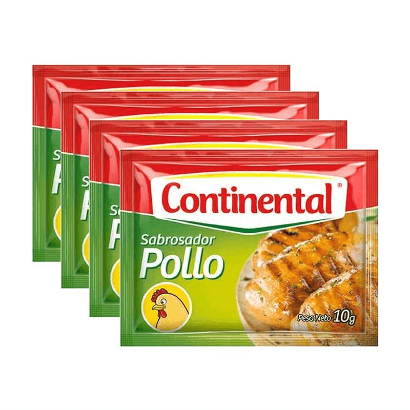 Consomé de Pollo Continental – 4 Unidades