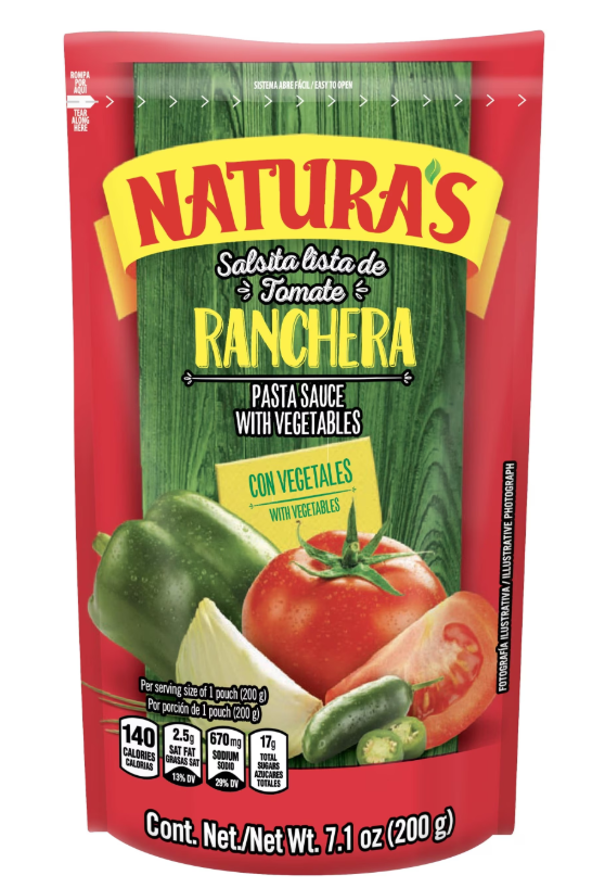 Salsa de Tomate Ranchera Naturas – 200g
