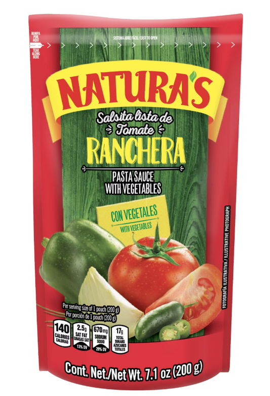 Salsa de Tomate Ranchera Naturas – 200g