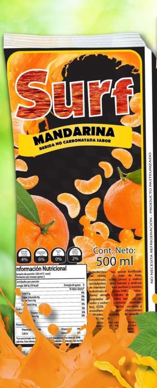 Jugo Surf Mandarina – 500 ml
